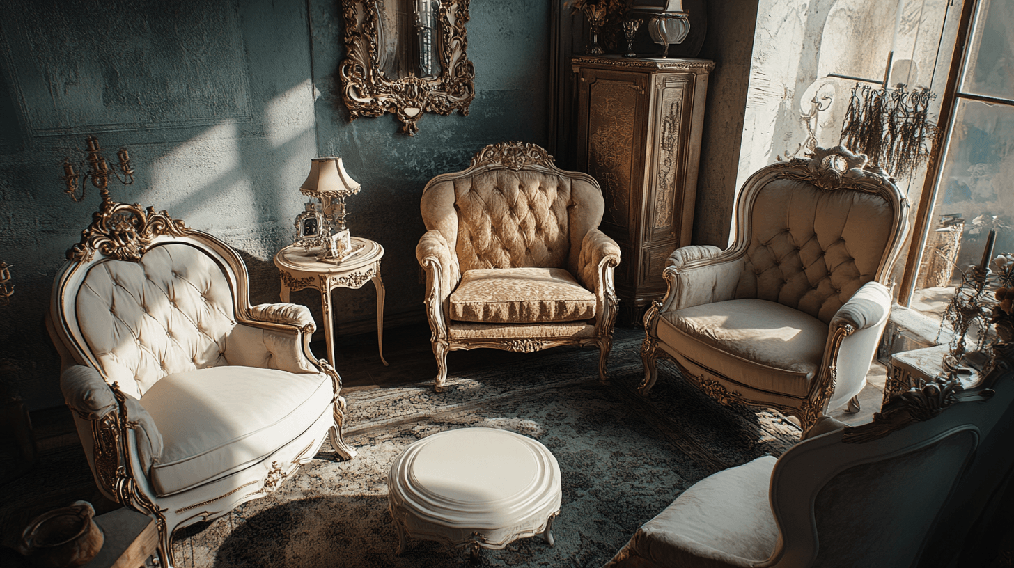 Möbel im Vintage Glamour Stil