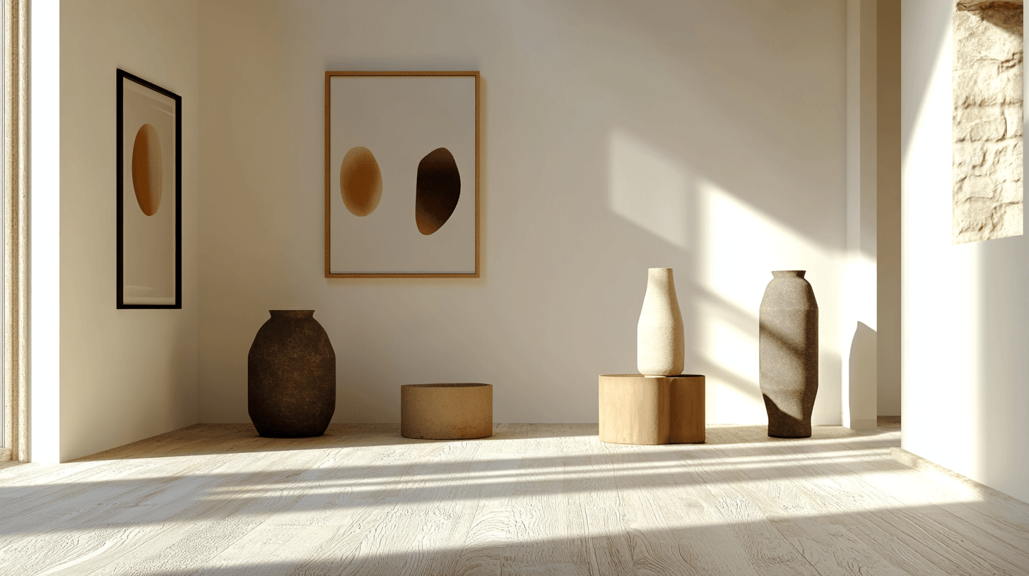 Dekorative Highlights im minimalistischen Stil