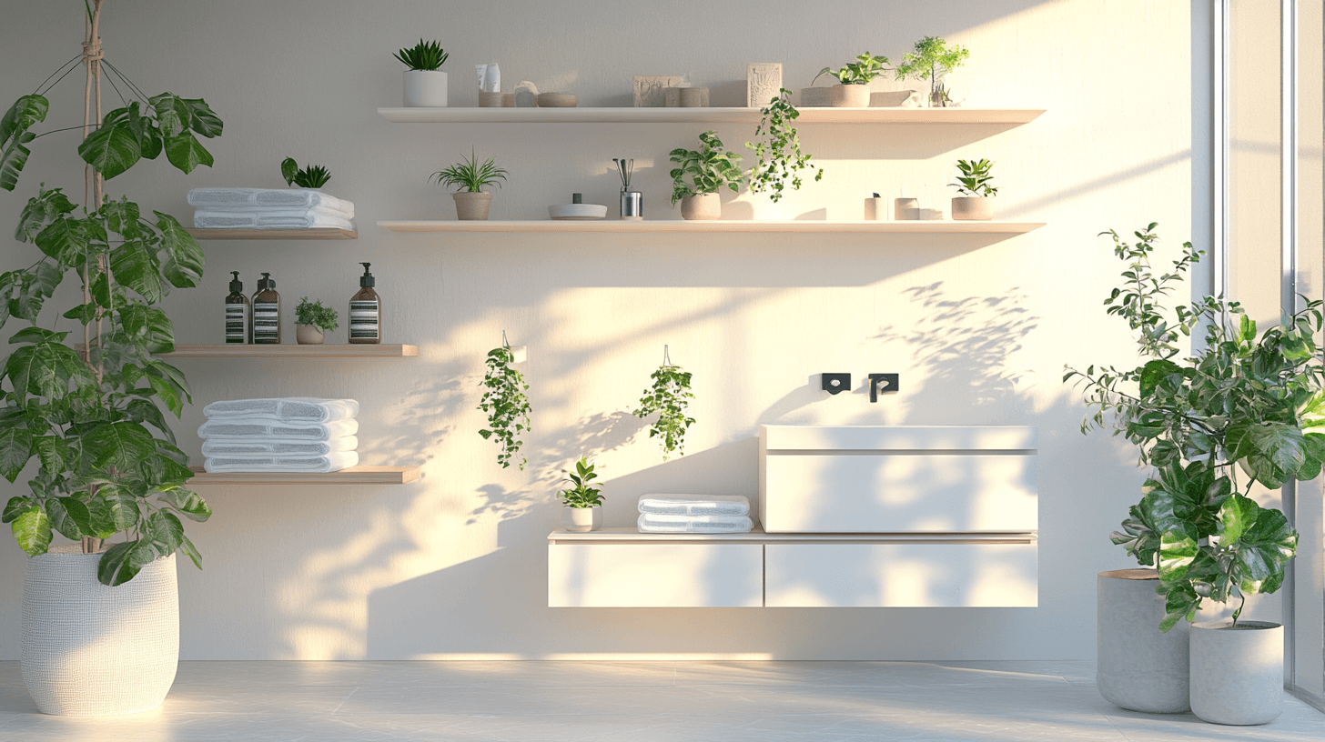 Dekoideen fürs Badezimmer: Eleganter Stauraum und Dekoration