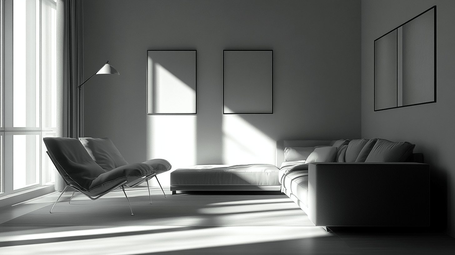 Monochrome Wohnstile: Minimalismus begegnet Eleganz