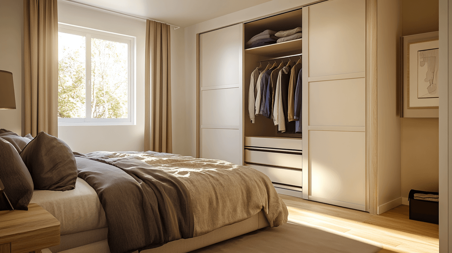 Elegante Raumnutzung: Schwebetürenschränke im Schlafzimmer