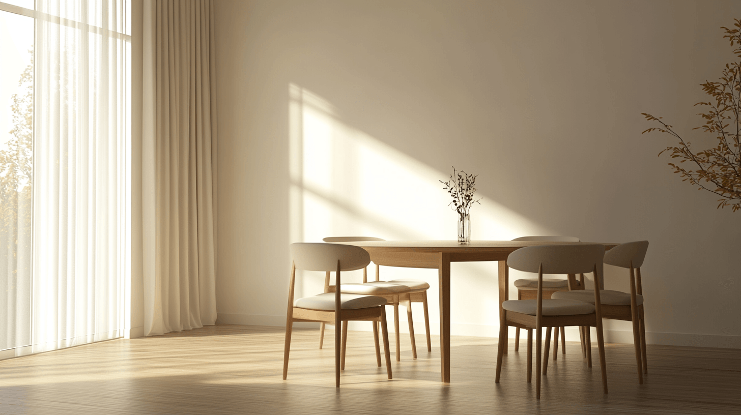 Esszimmer im minimalistischen Stil: Weniger ist oft mehr