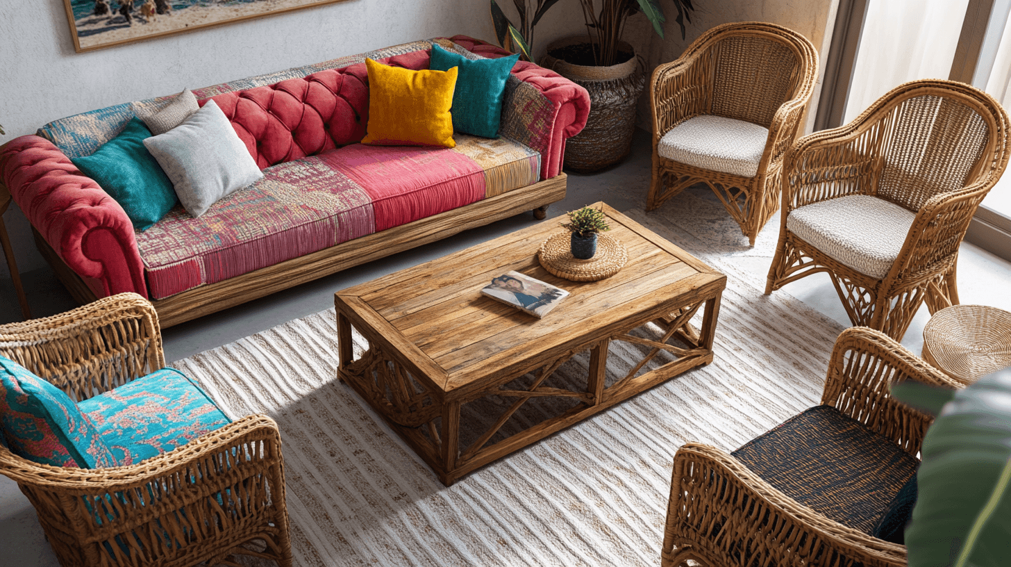Möbel im Boho-Chic-Stil