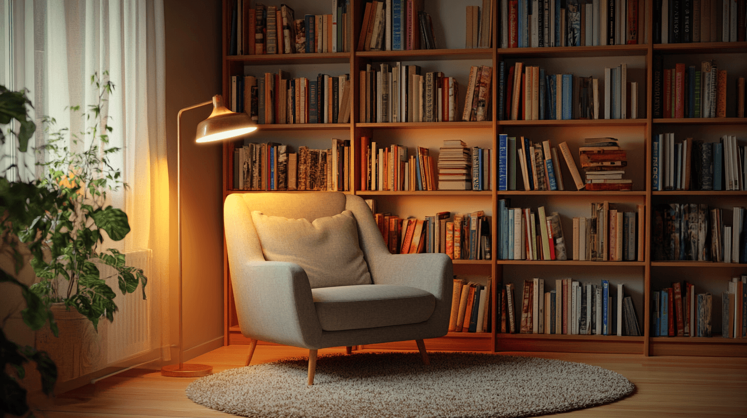 Gemütliche Leseecke im Wohnzimmer: Tipps für deinen Rückzugsort