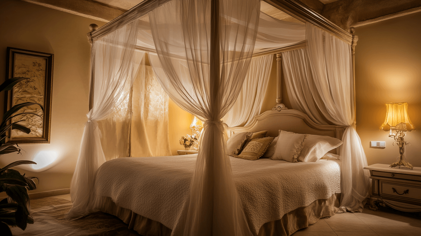 Romantische Träume im Schlafzimmer: Himmelbett und Baldachin