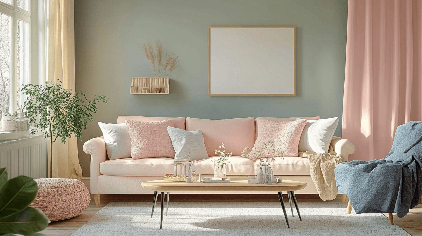Farbpaletten und Materialien im Nordic Vintage-Stil