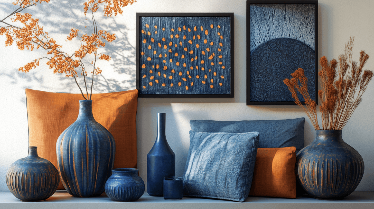 Deko-Tipps: Accessoires in Blau und Orange