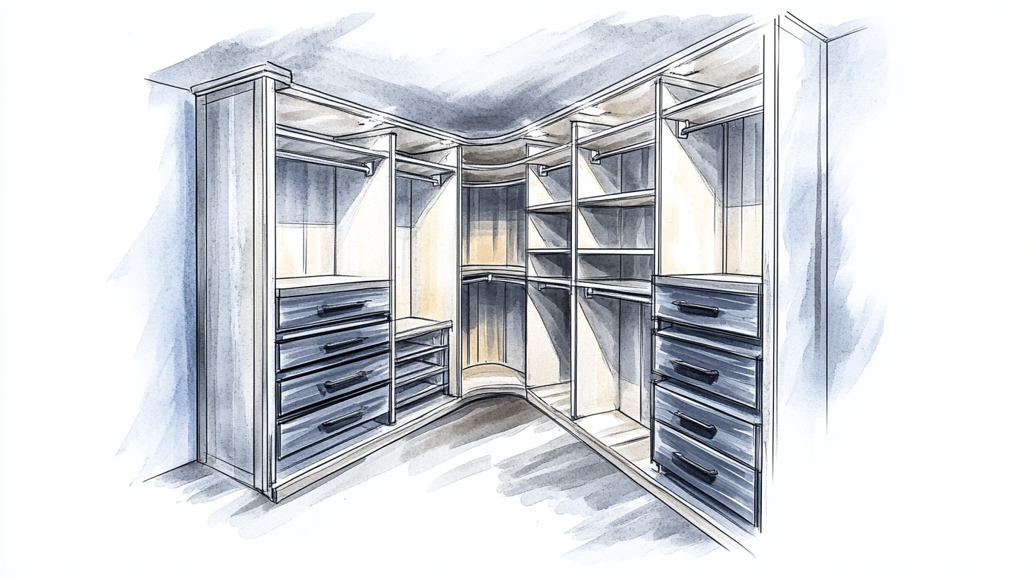 Planung und Design deines begehbaren Kleiderschranks