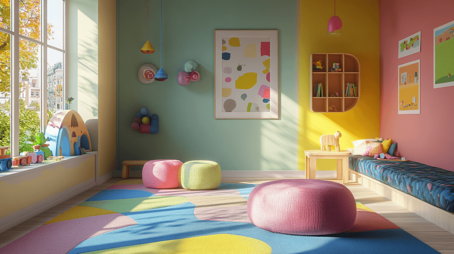 Farbenfrohe Wände im Kinderzimmer: Kreativität durch Farben anregen