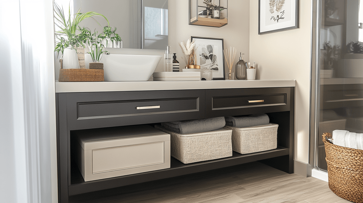 Ordnung im Badezimmer: Elegante Unterschränke für das Lavabo