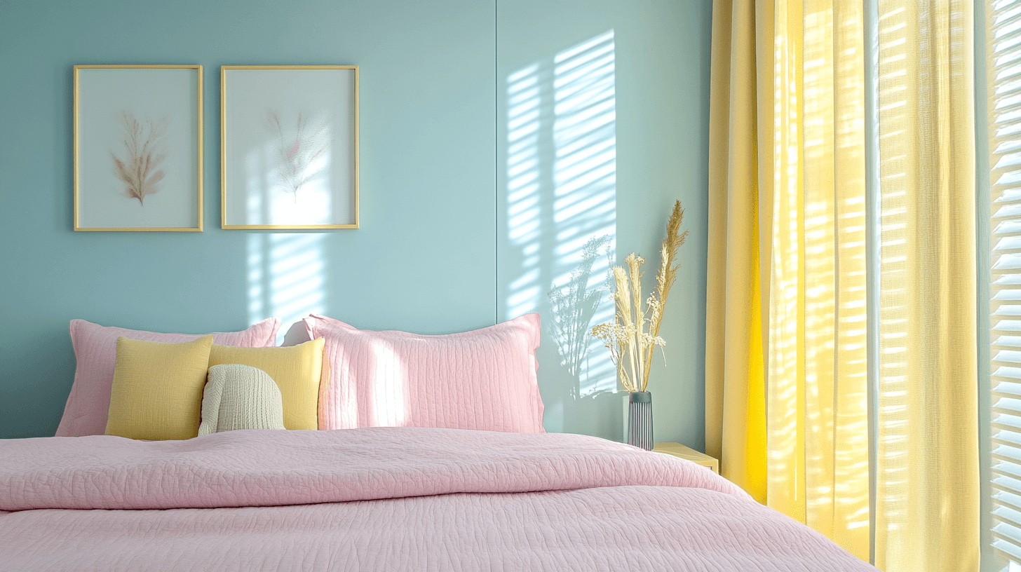 Schlafzimmer in Pastell: Eine Oase der Entspannung