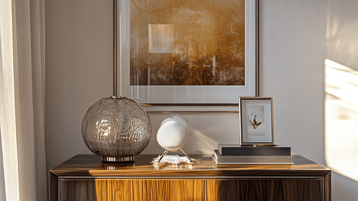 Setze dekorative Highlights