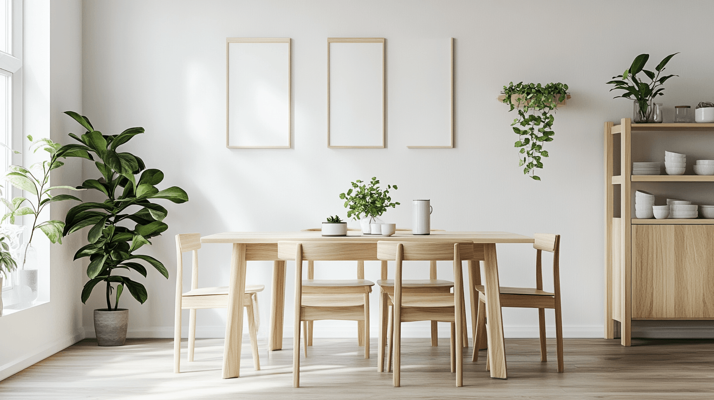 Esszimmer im skandinavischen Stil: Minimalismus und Funktionalität vereint
