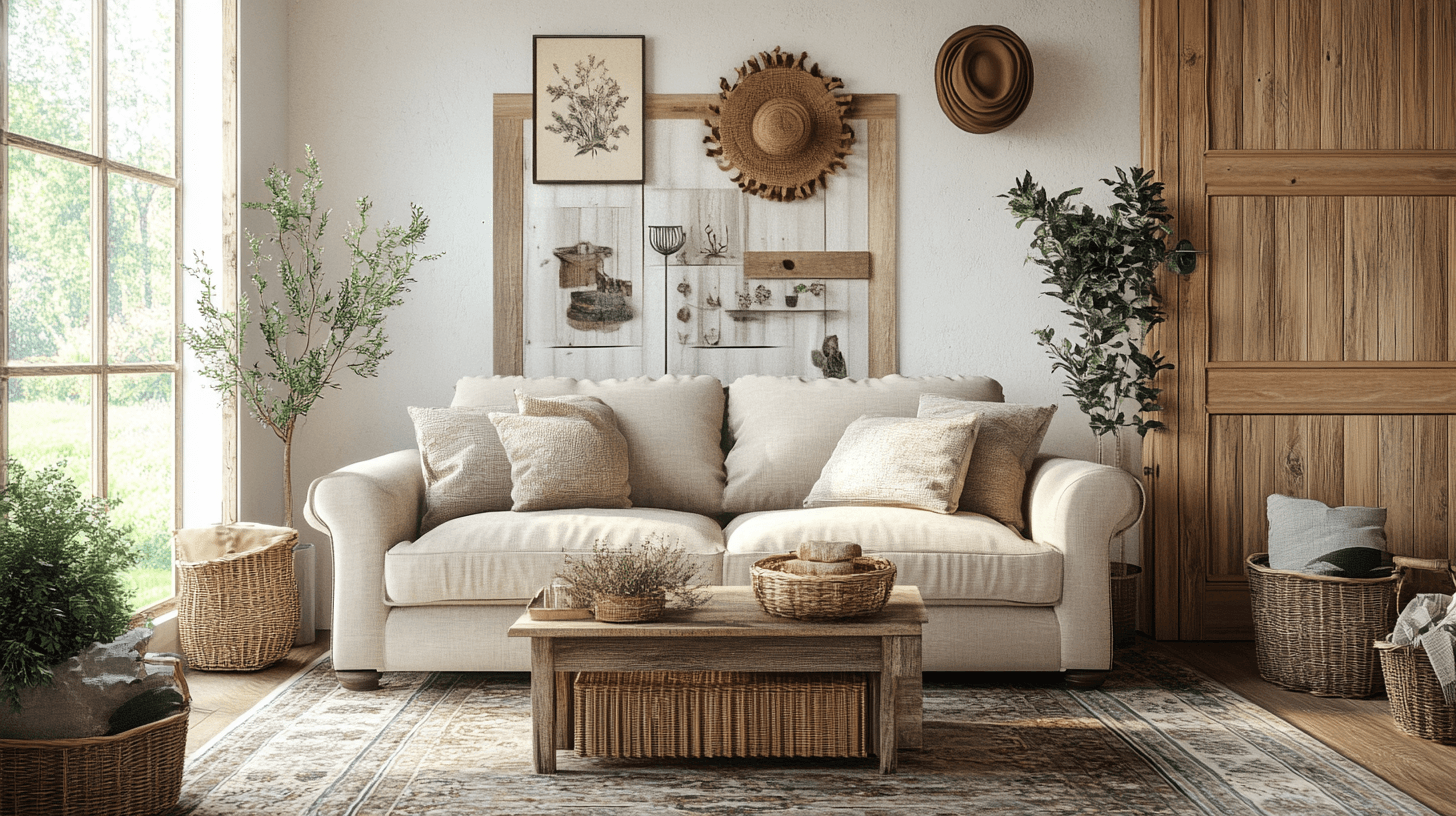 Landhausstil-Dekoration: Charmante Details für dein Wohnzimmer