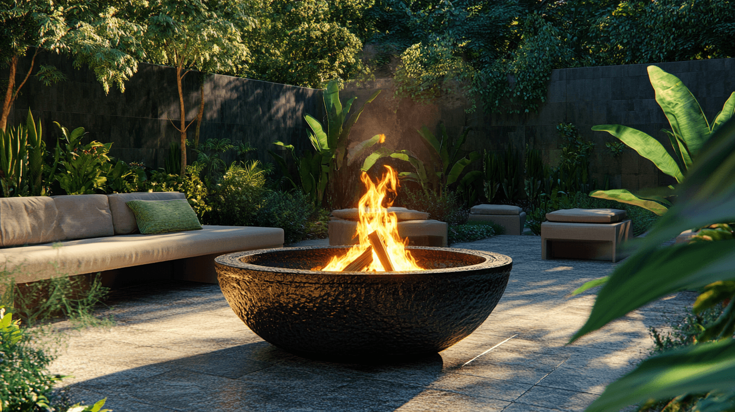 Feuerschalen als dekoratives Element im Garten nutzen