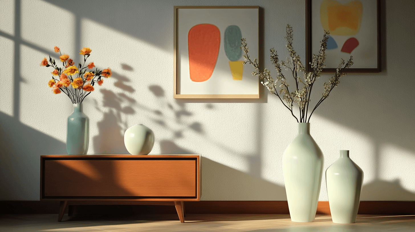 Tipps zur Dekoration eines Wohnzimmers im Mid-Century-Stil