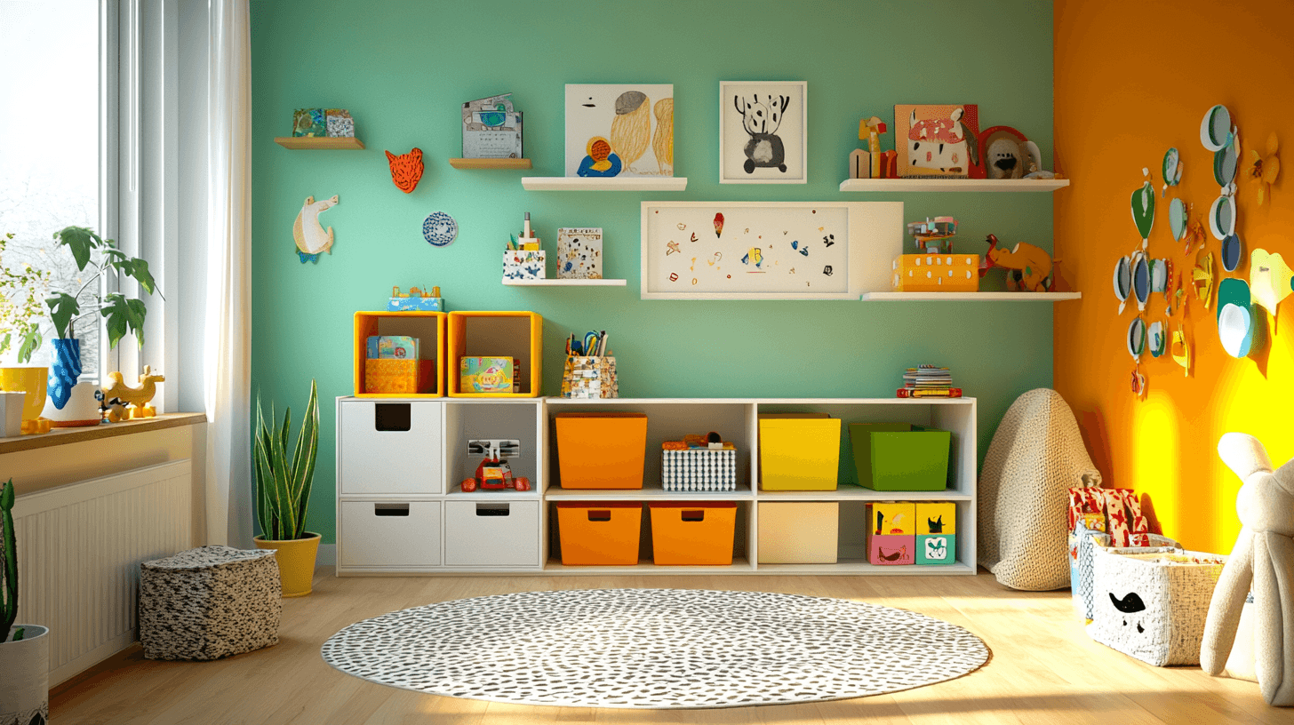 Kinderzimmer mit Stauraumlösungen: Spiel und Ordnung vereint