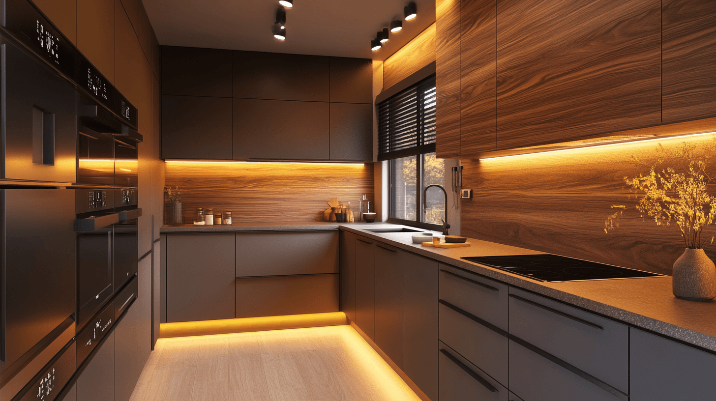 Moderne Küche mit Holz: Wärme und Stil kombinieren
