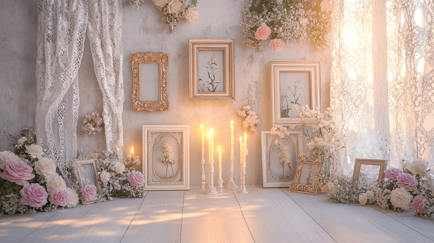 Romantische Deko: Blumen, Kerzen und vieles mehr