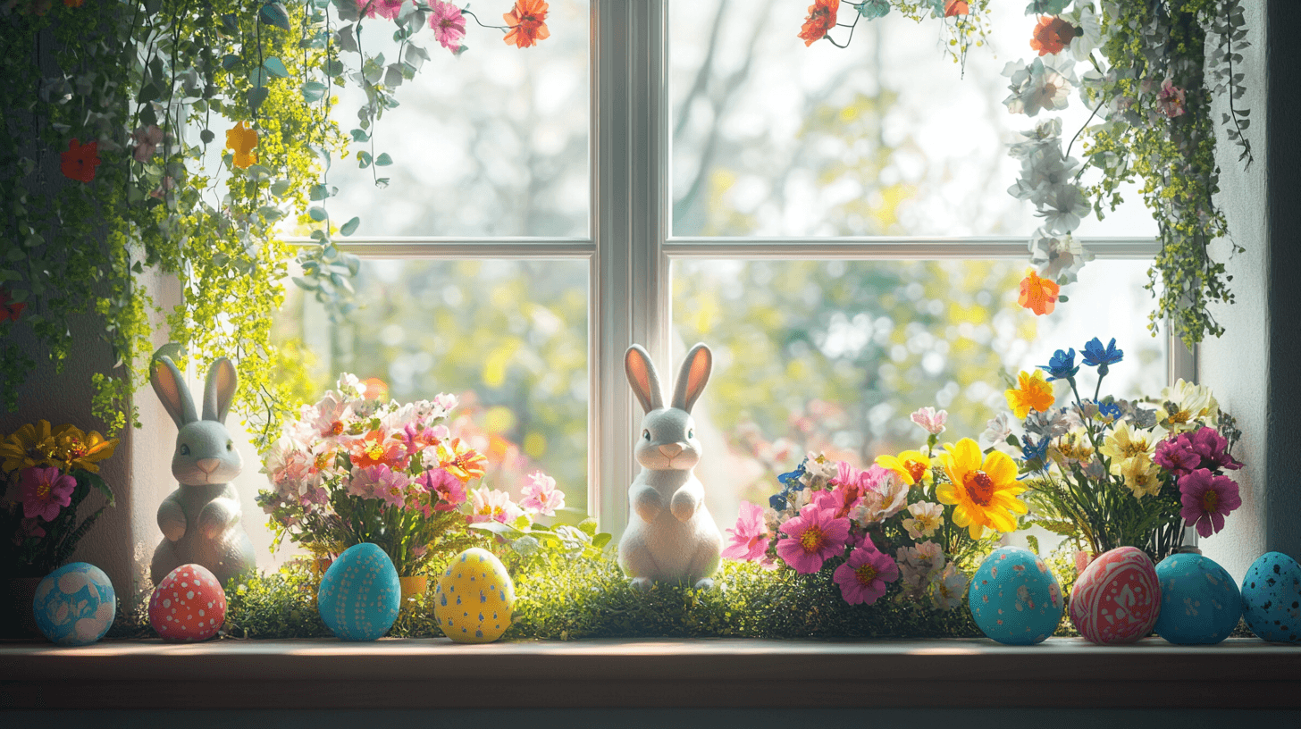 Fensterdekorationen für frühlingshafte Highlights