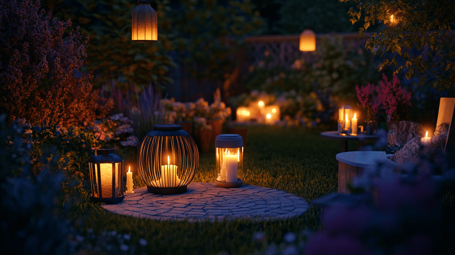 Kerzen und Laternen für draussen: Behagliches Licht für den Garten