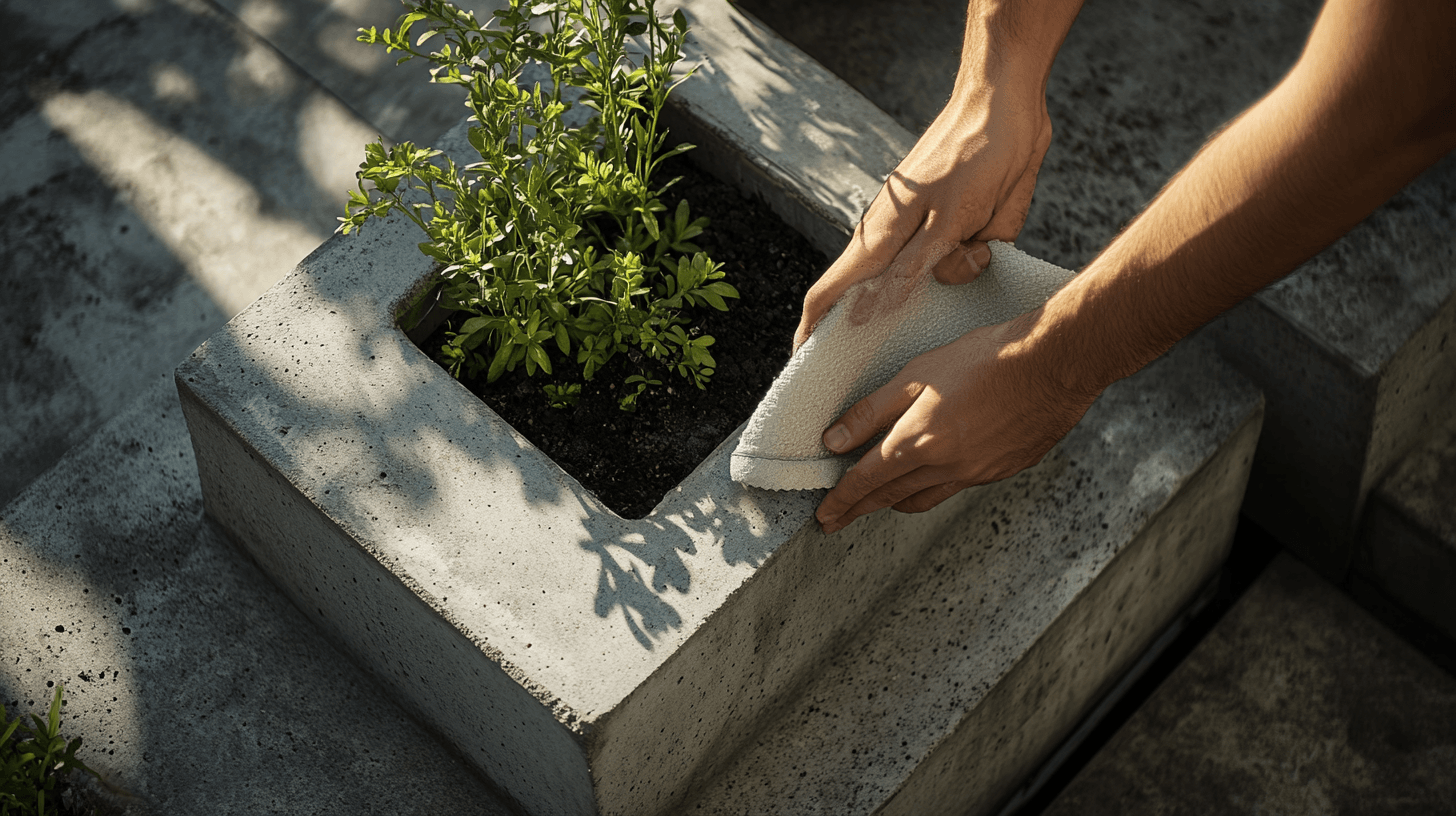 Beton-Pflanzkübel richtig pflegen und warten