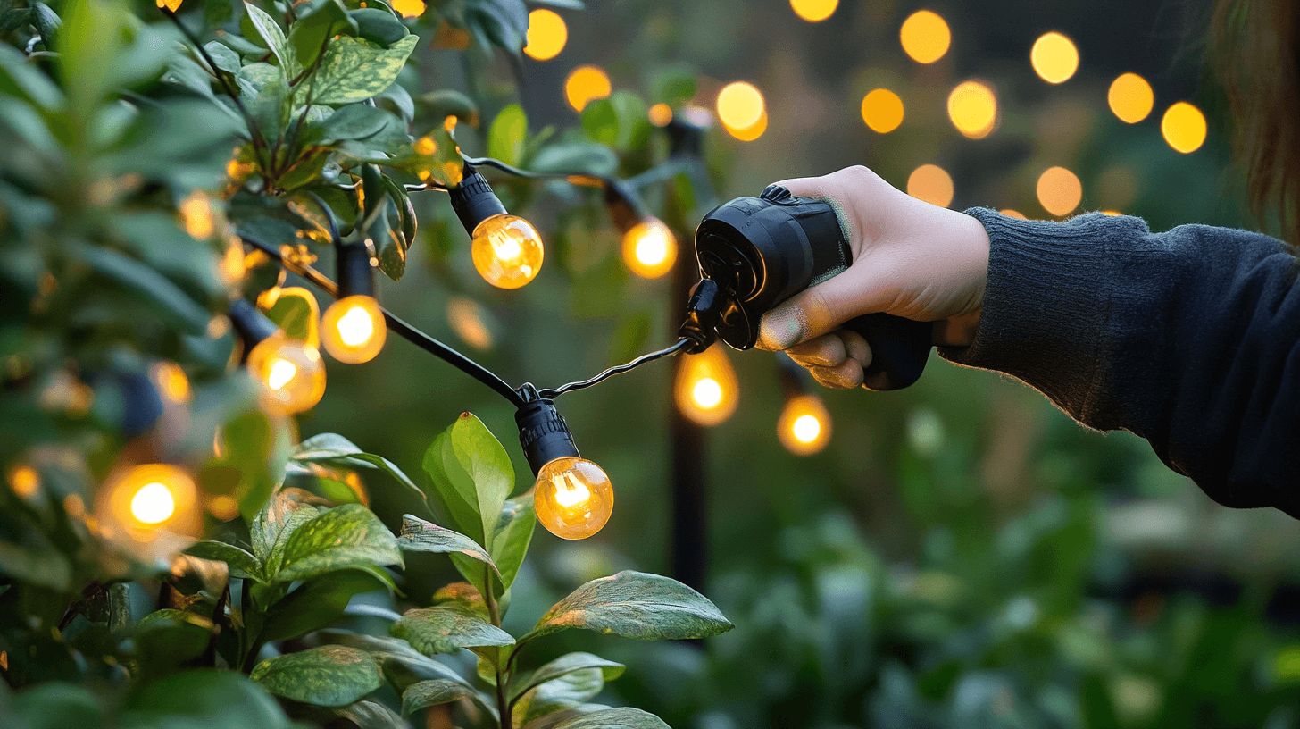 Pflege und Unterhalt von Gartenlichterketten