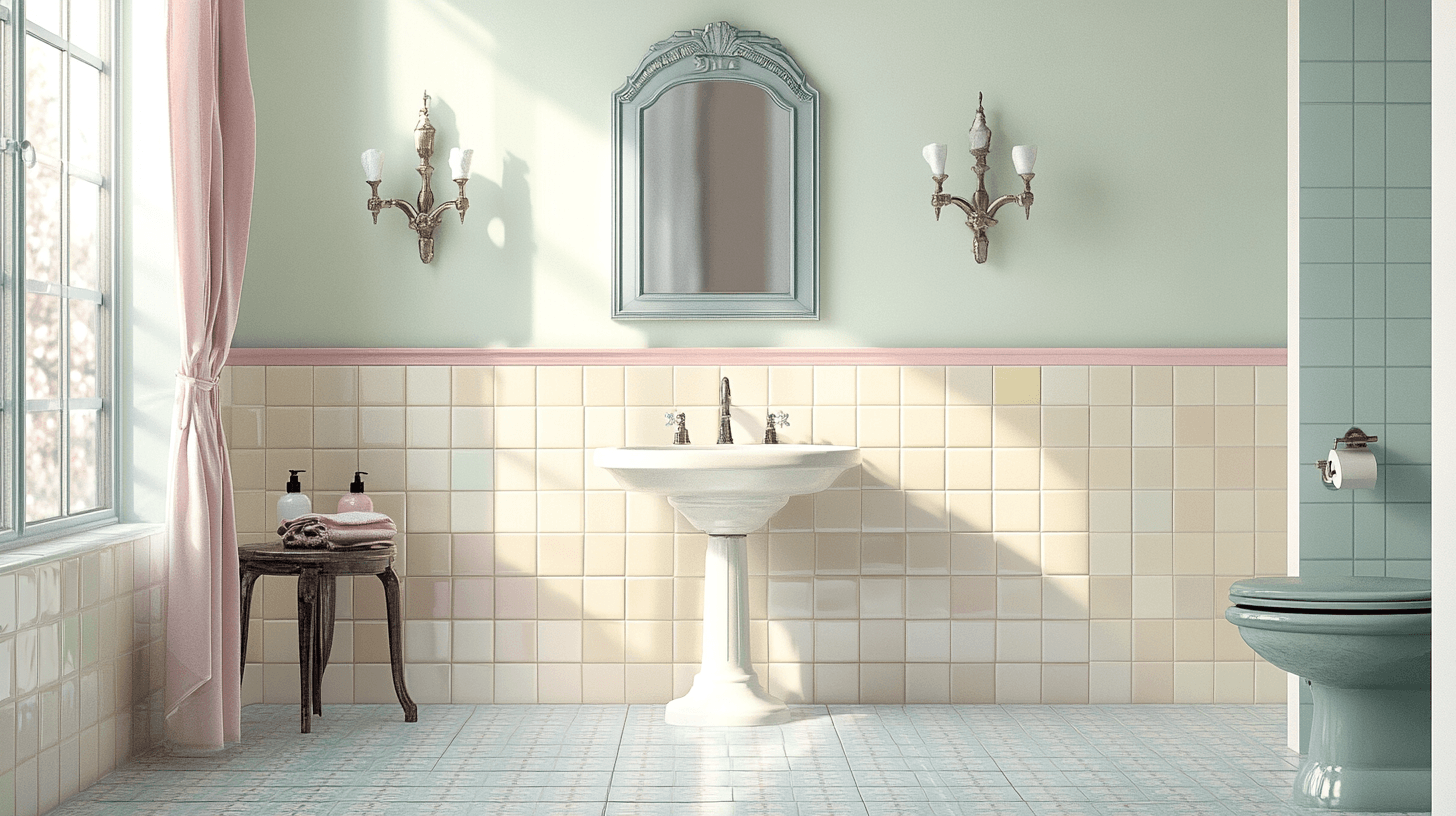 Farbgestaltung im Vintage-Badezimmer: Harmonische Farben für eine nostalgische Atmosphäre