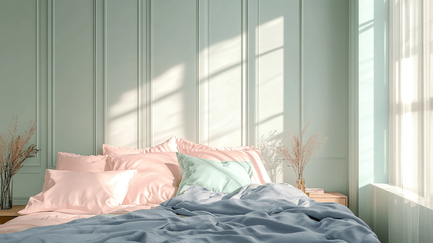 Die schönsten Kombinationen von Pastellfarben für dein Schlafzimmer