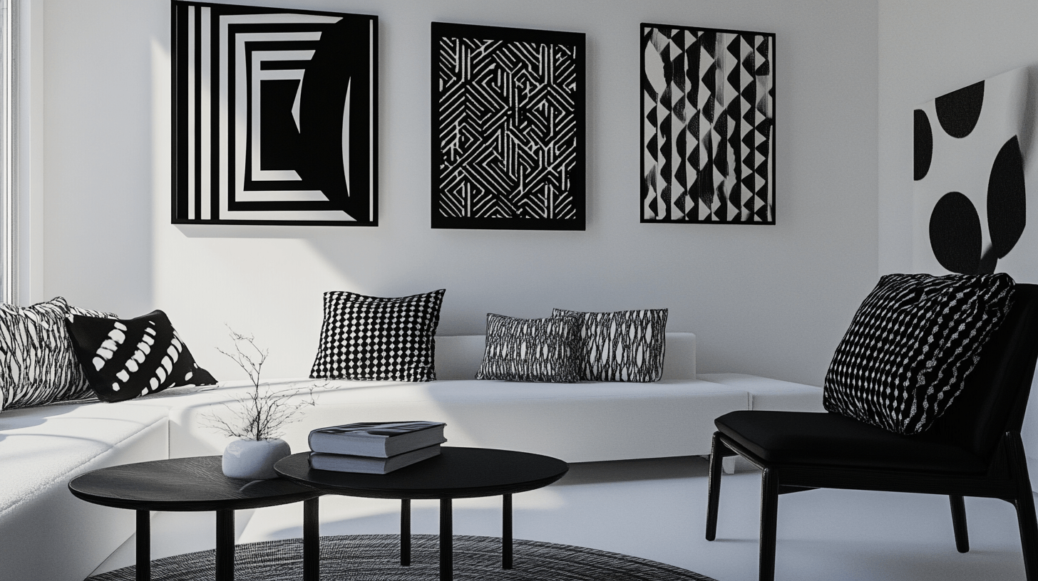 Dekoration in Schwarz-Weiss: Minimalistisch und eindrucksvoll