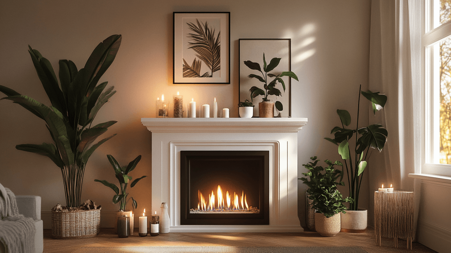 Ideen zur Dekoration rund um den Kamin