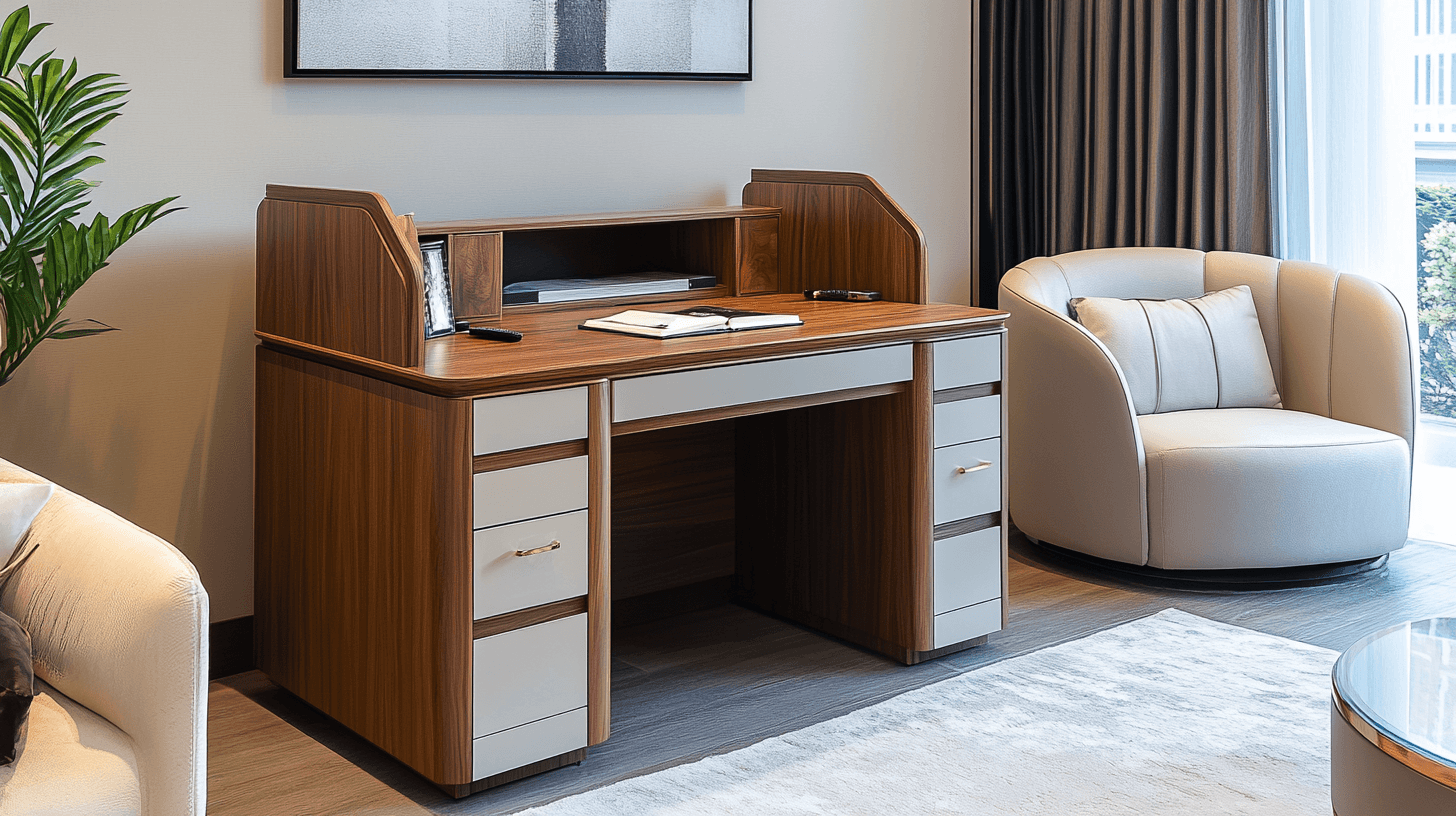 Klassische und moderne Designs von Schreibtischen