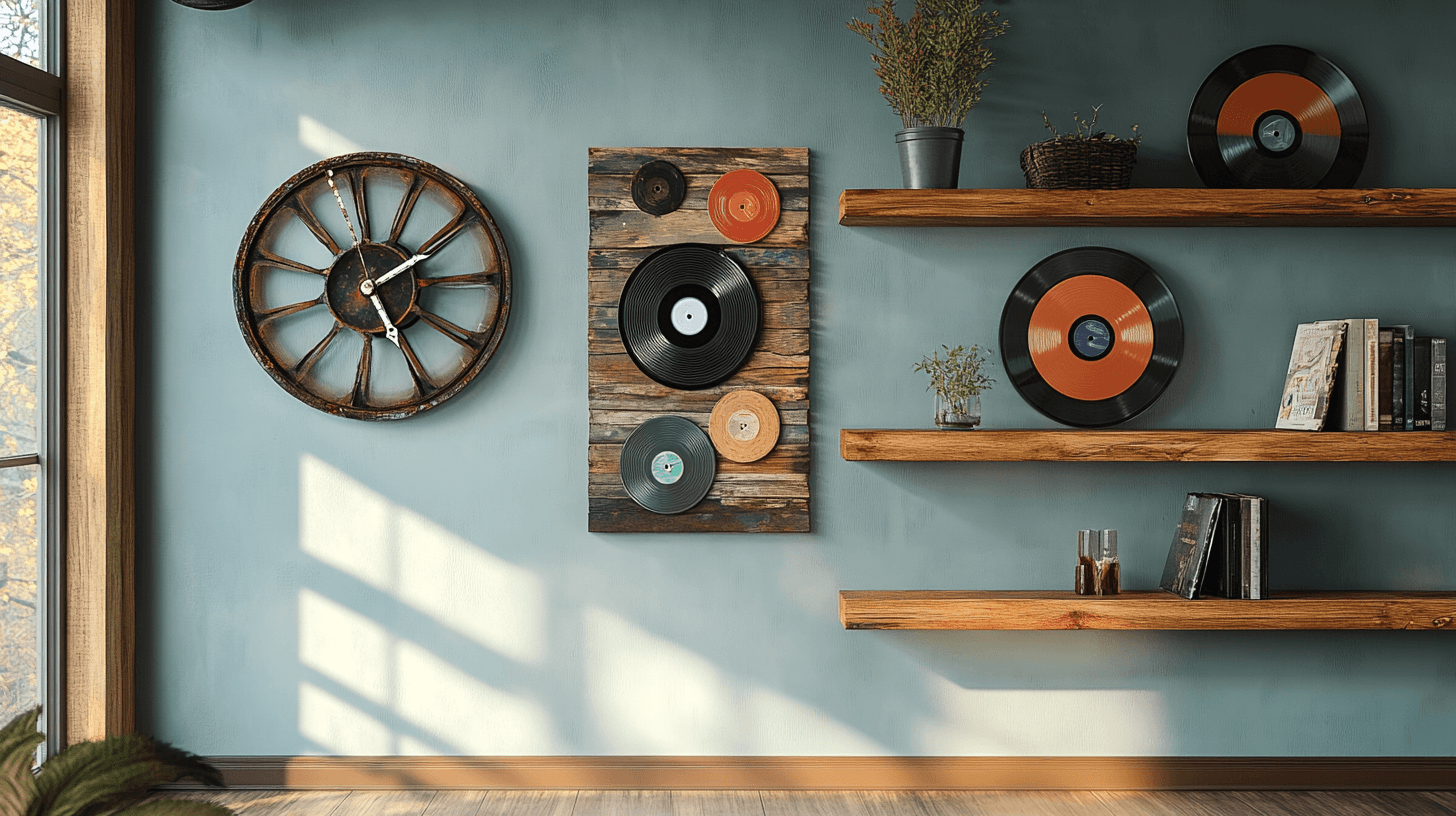 Kreative Wandgestaltung mit Upcycling-Elementen neu interpretiert