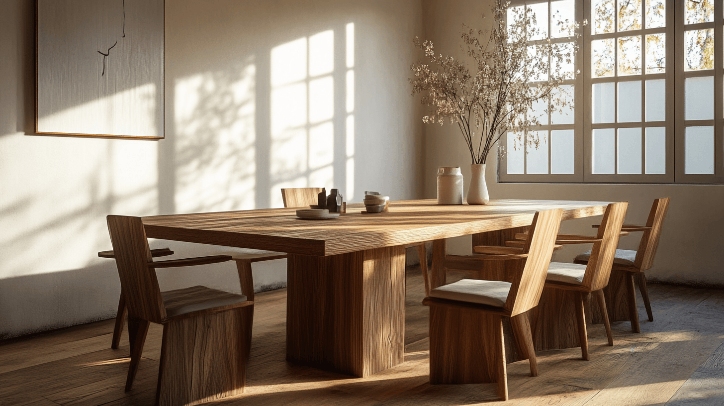 Holzmöbel als zentrales Element im Esszimmer