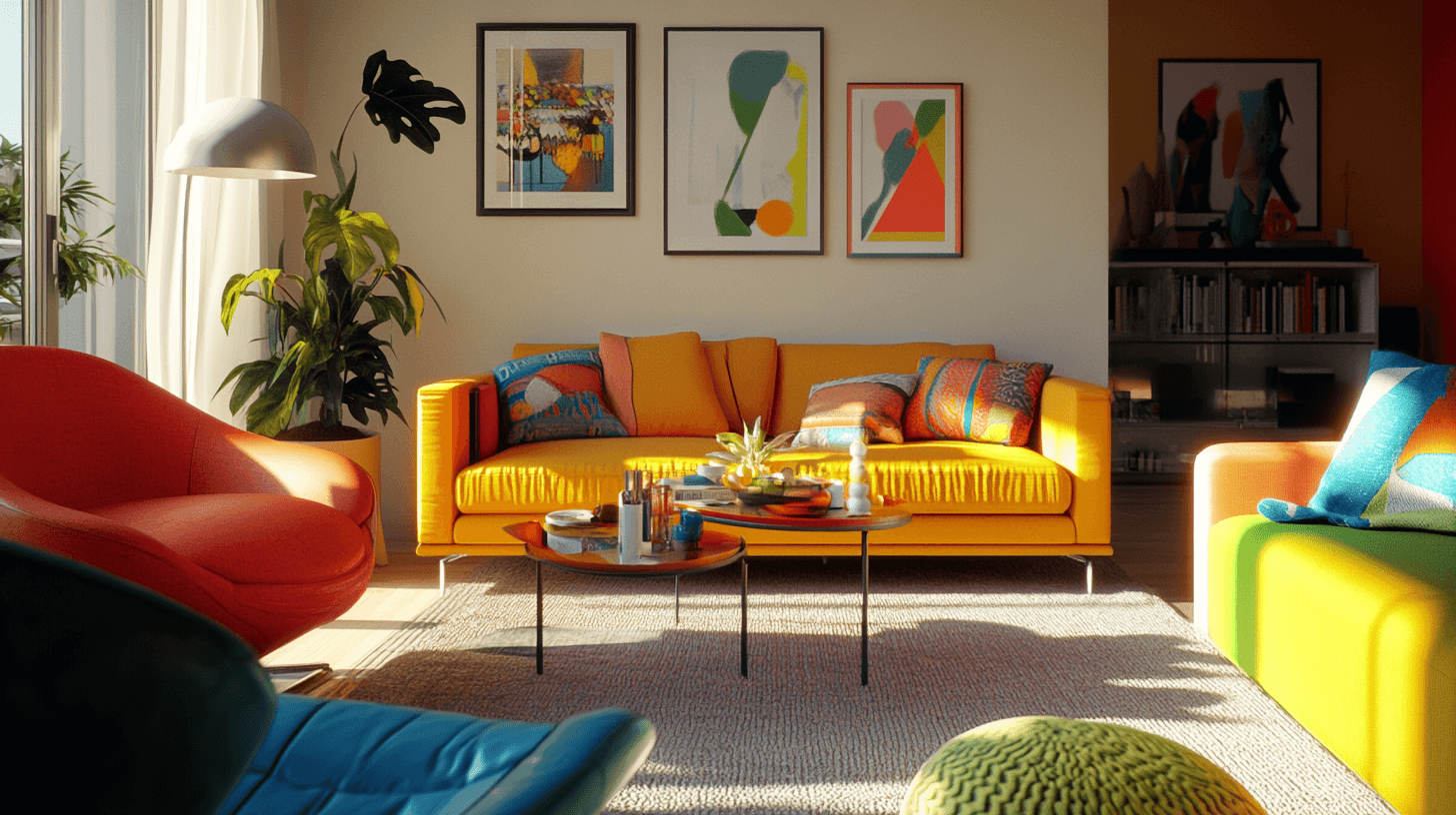 Kräftige Farben stilvoll vereinen: Tipps und Tricks