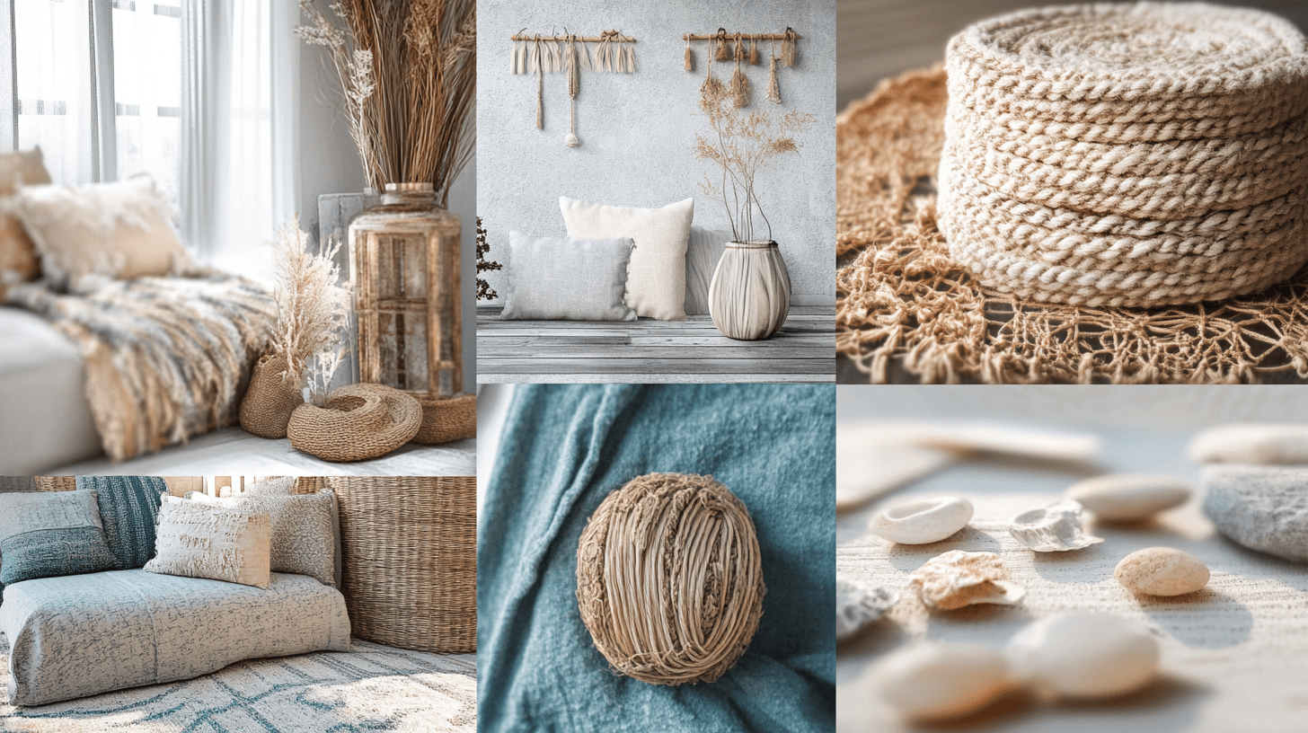 Dekoration im Scandi-Boho-Stil: Texturen und Farben clever nutzen