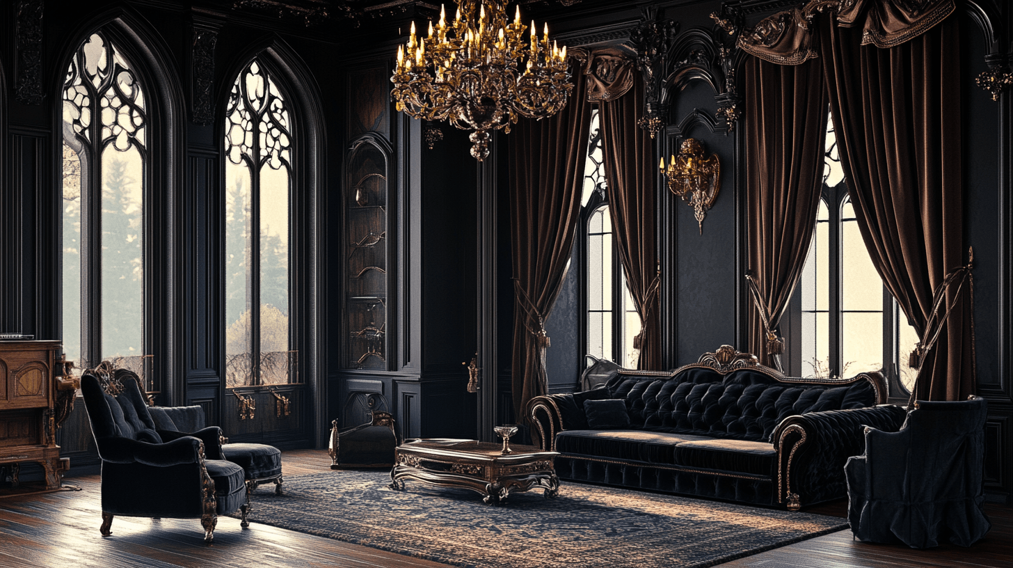 Gothic Revival: Dunkle Farbtöne und eindrucksvolle Details