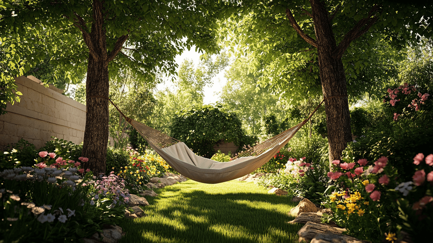 Hängematten im Garten: Erholung unter freiem Himmel