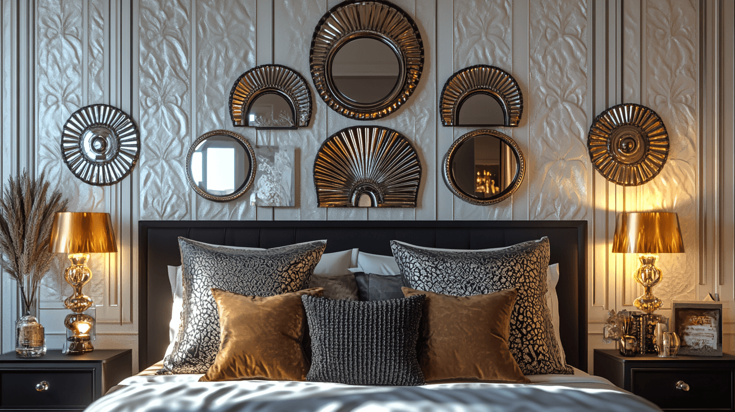 Art-Deco-Schlafzimmer dekorieren: Glanzvolle Akzente hinzufügen