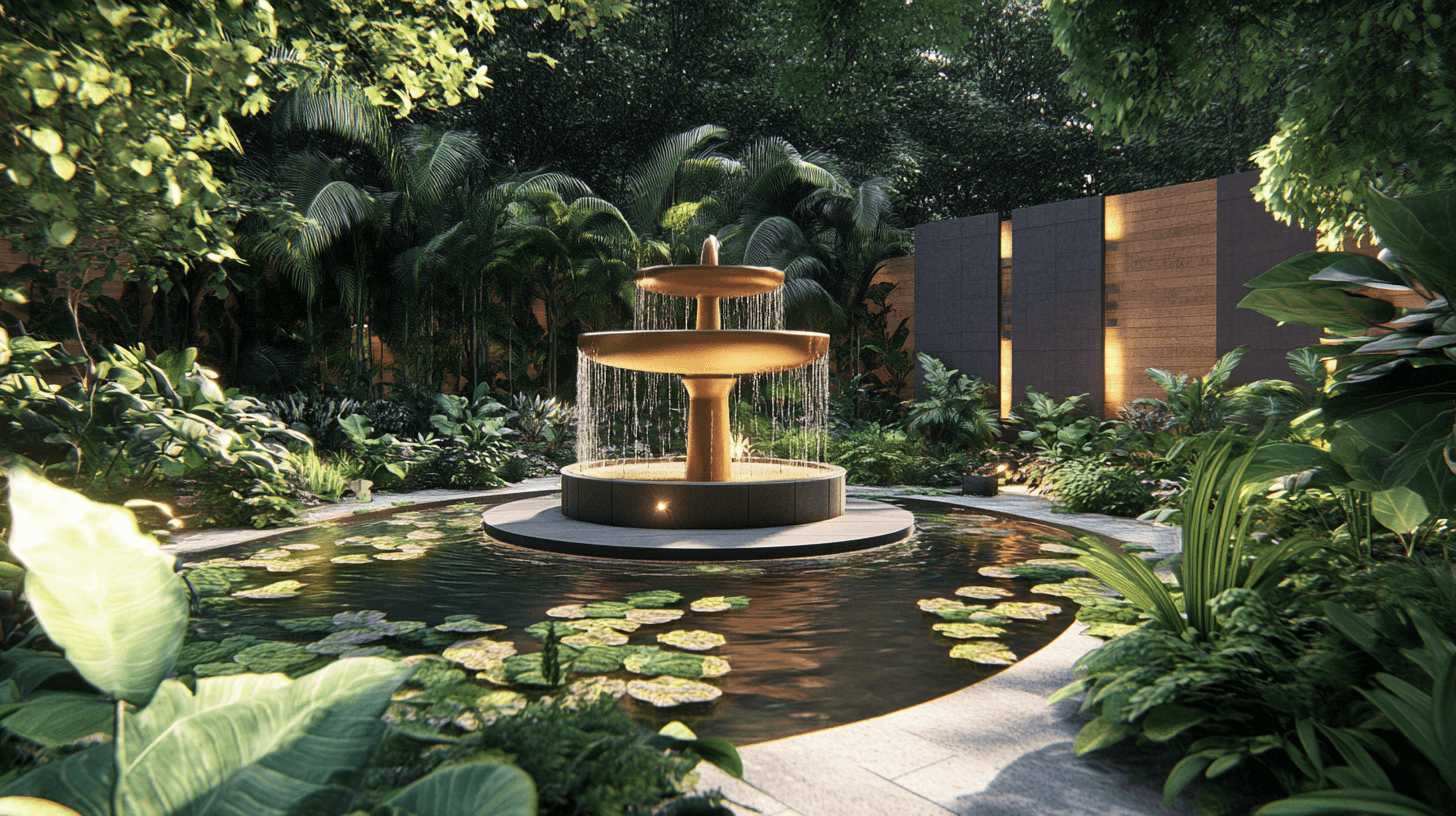 Wasserspiele im Garten: Zeitgemässe Brunnen und Teiche