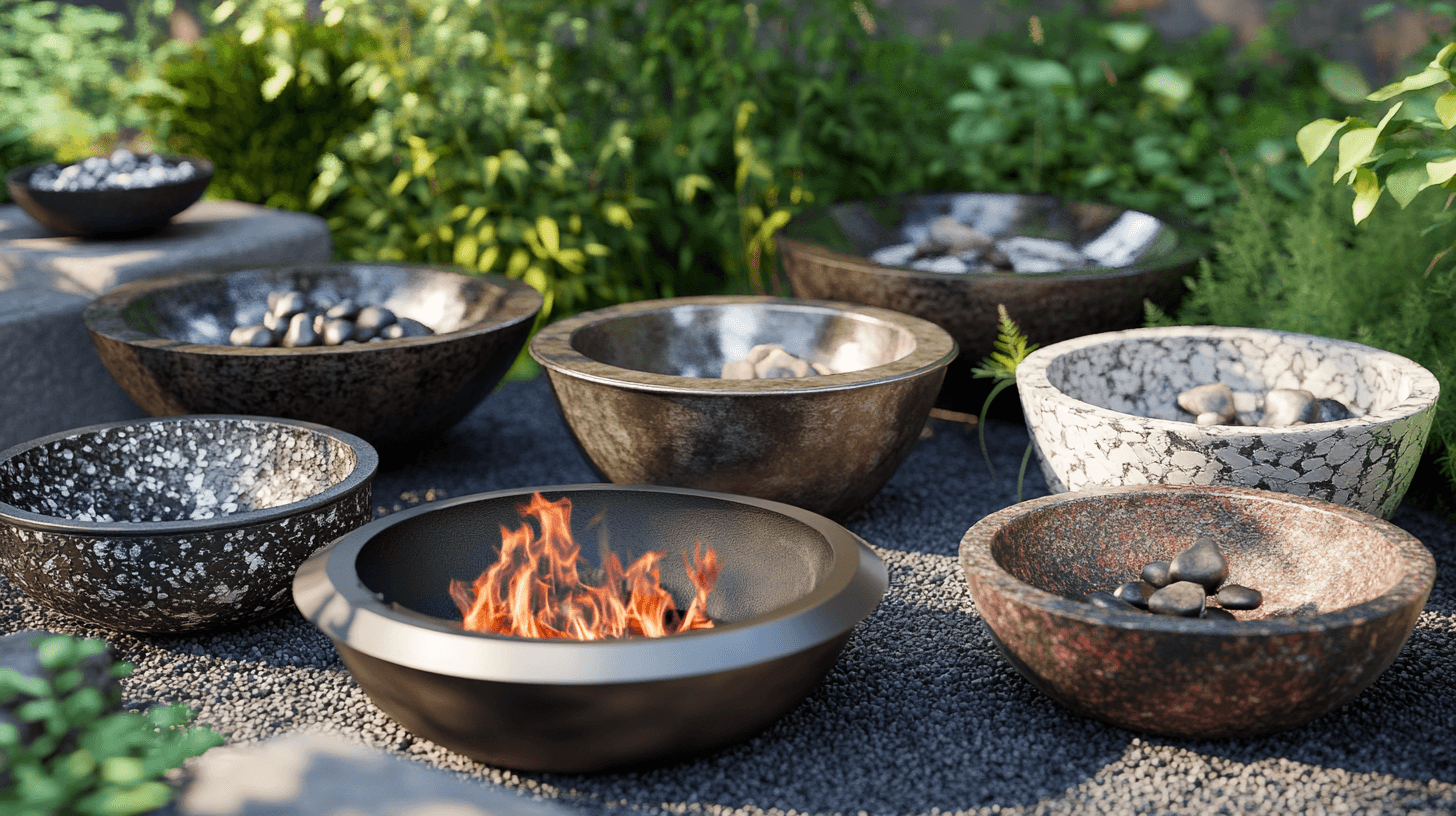 Materialien und Designs von Feuerschalen