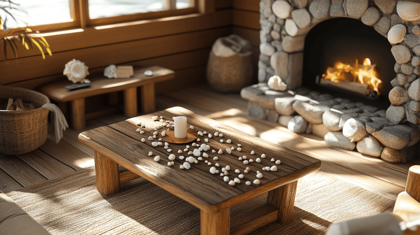 Dekorieren mit Materialien aus der Natur: Holz, Stein und Muscheln