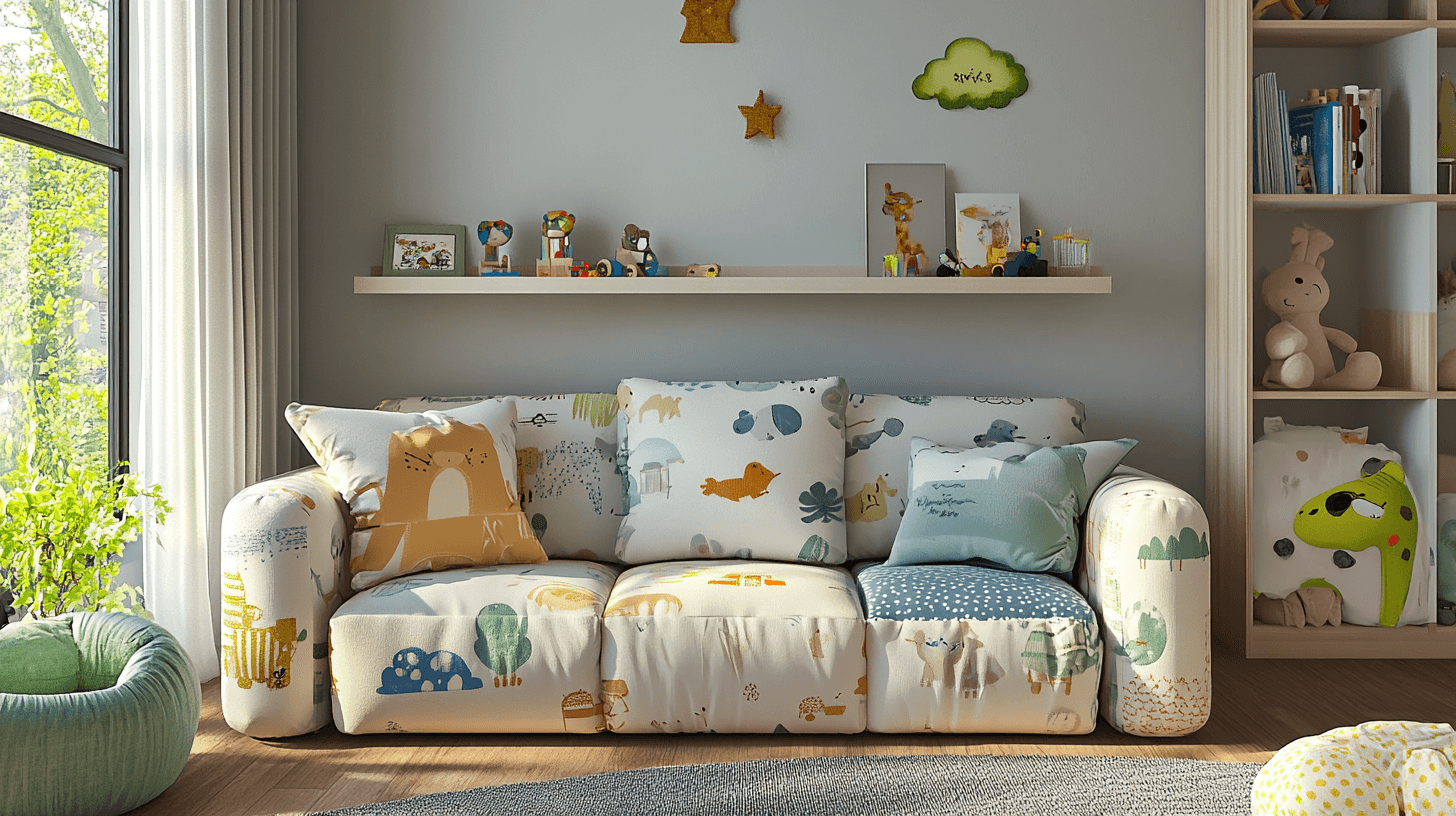 Unterschiedliche Typen von Kindersofas