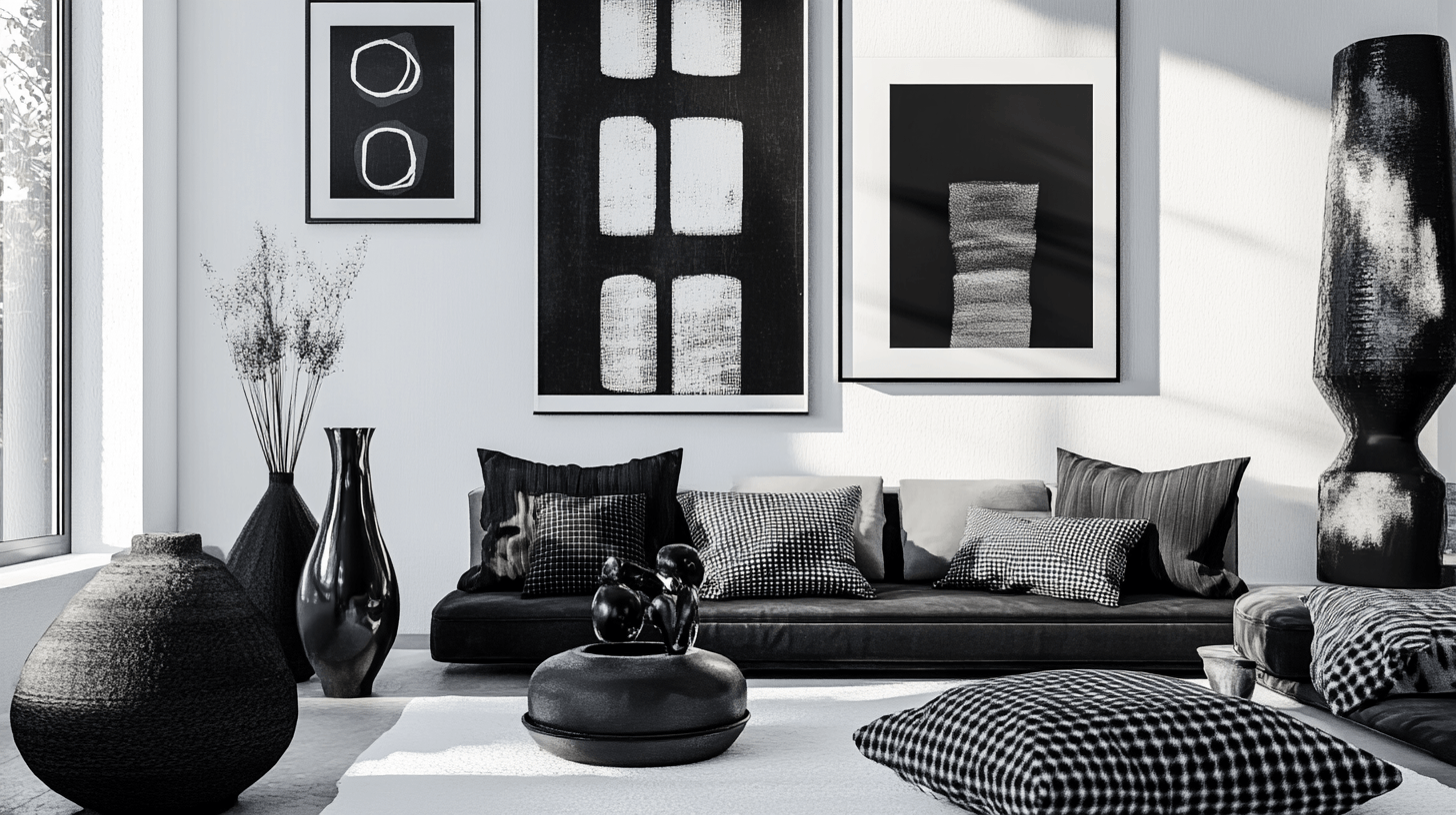 Dekoration in Schwarz-Weiss: Elegante Akzente setzen