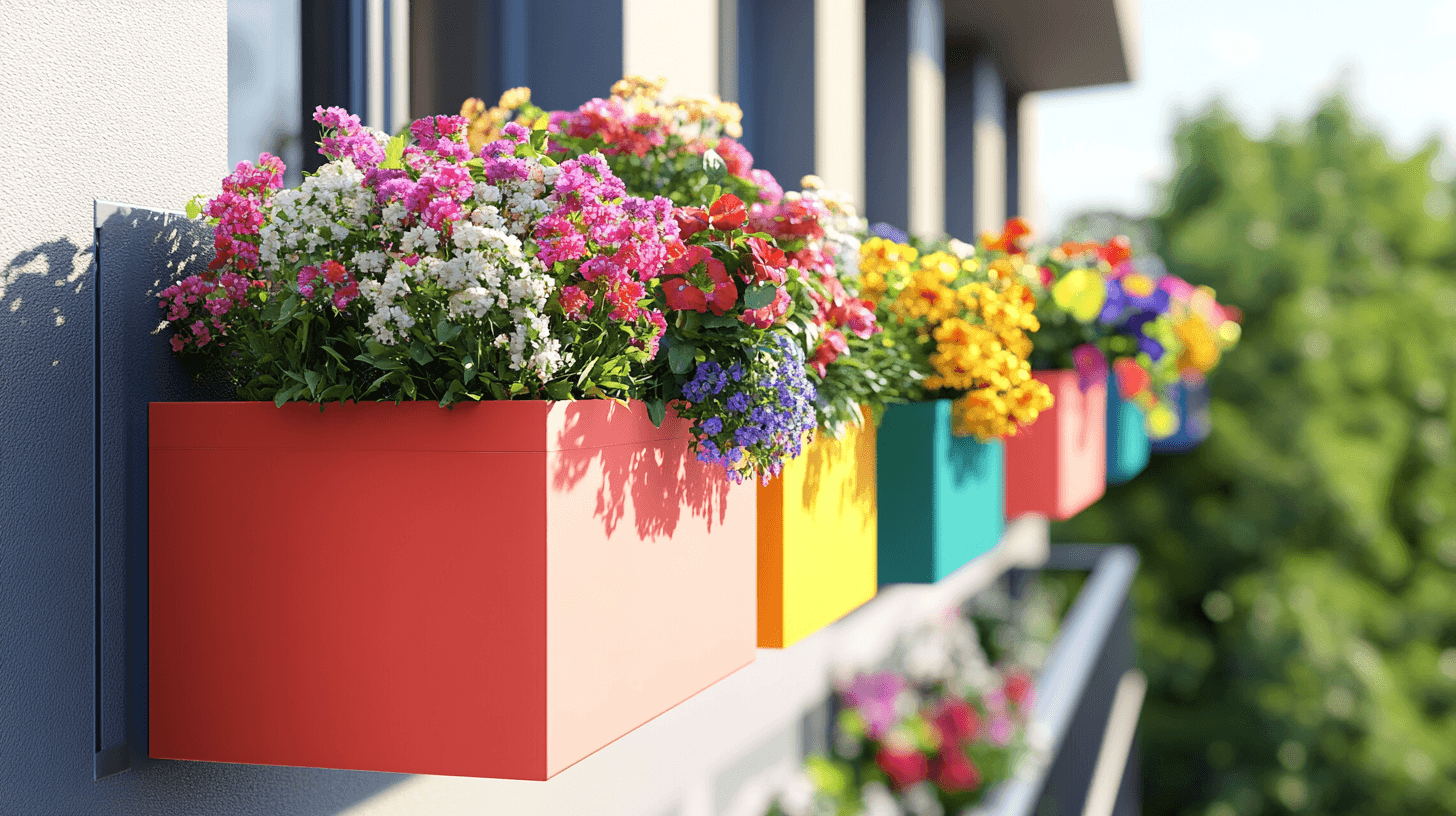Blumenkästen als Dekorationselement: Frische Blumen für Balkon und Fensterbrett