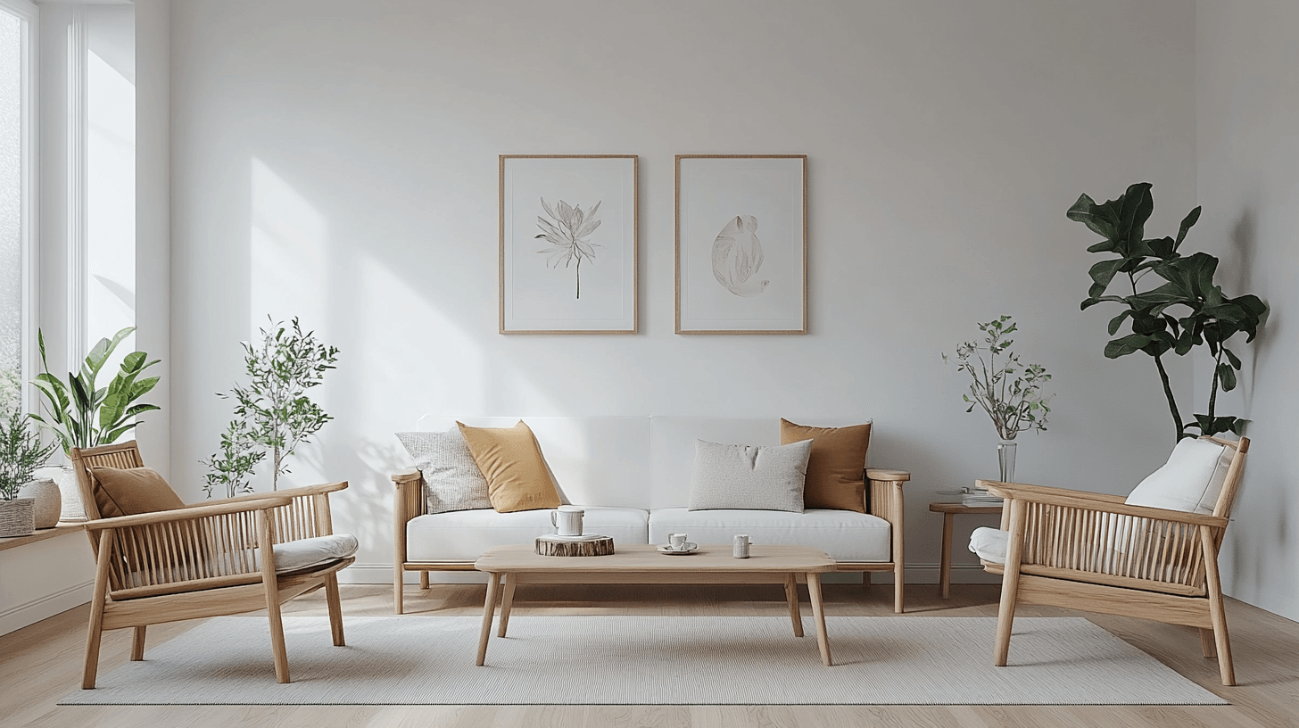 Farbgestaltung im skandinavischen Wohnzimmer: Helle Nuancen und natürliche Akzente