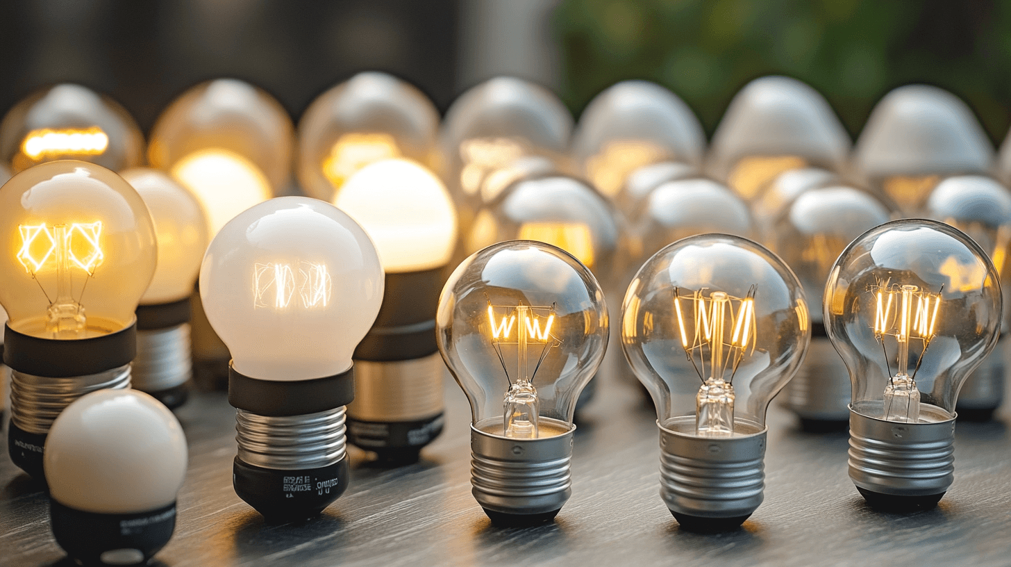 Unterschiedliche Arten von Energiesparlampen