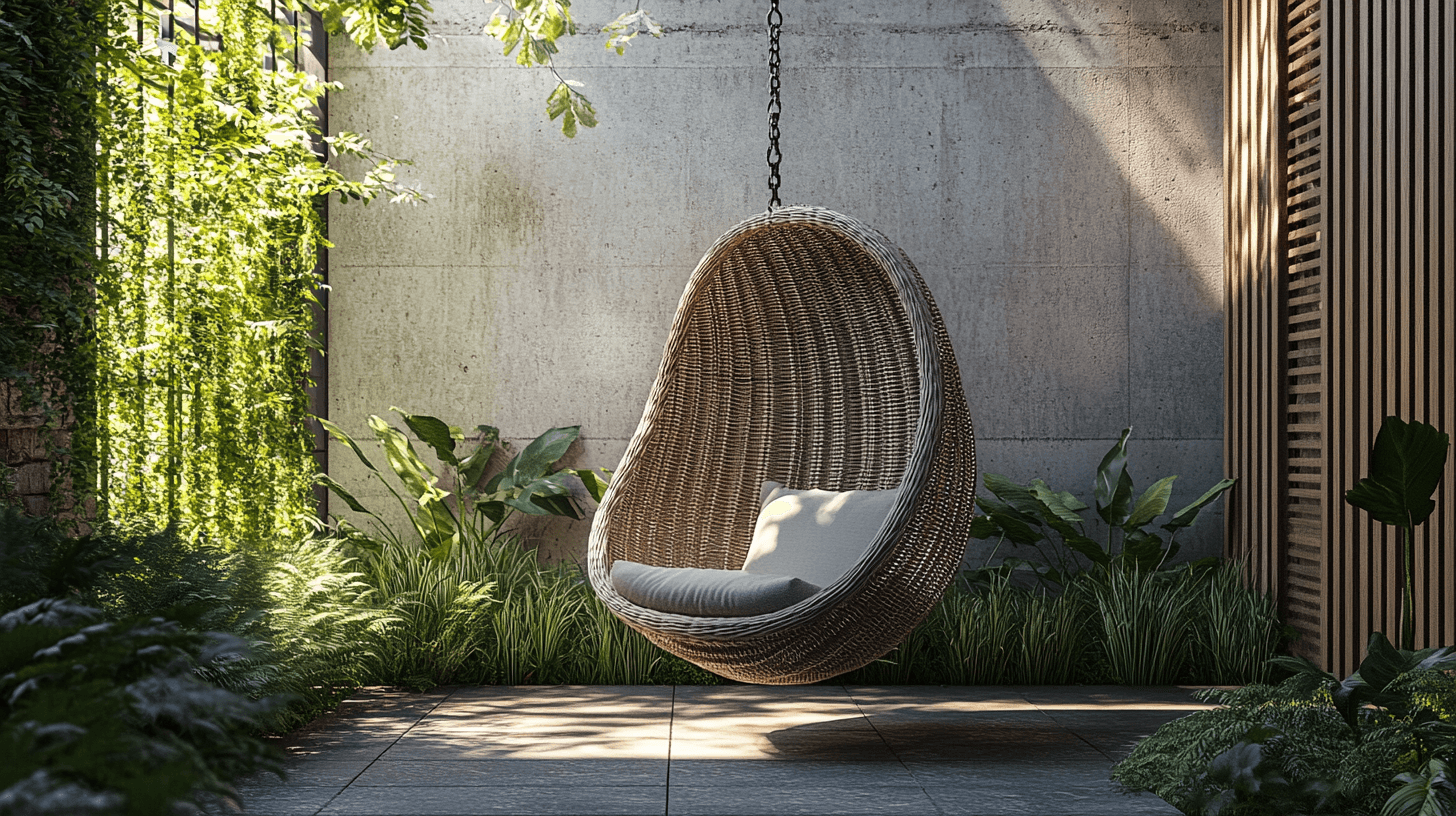Einbindung von Hängesesseln in dein Outdoor-Design