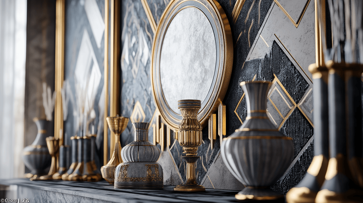 Art Déco Dekoration: Geometrische Formen und Luxus