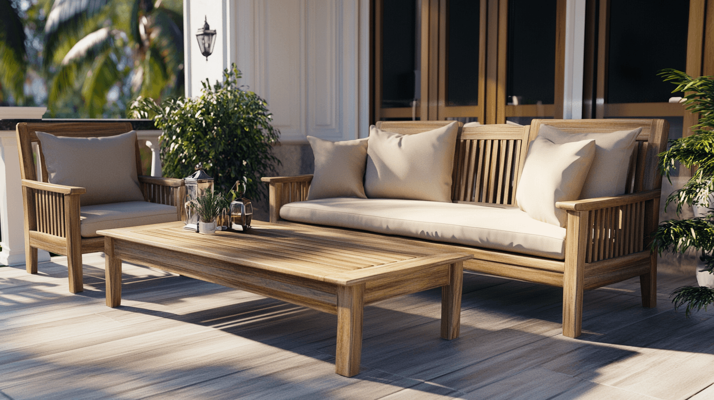 Terrassenmöbel aus Teakholz: Elegant und widerstandsfähig